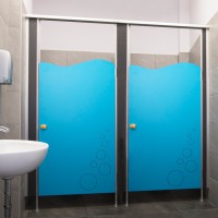 Murs sanitaires / cabines de douche - Modèle C (âme pleine)